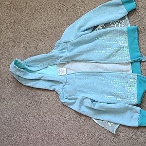 Disney Elsa Jacket, with snow cape attached.